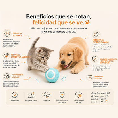 Pelota Interactiva para Mascotas