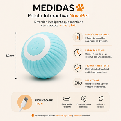 Pelota Interactiva para Mascotas