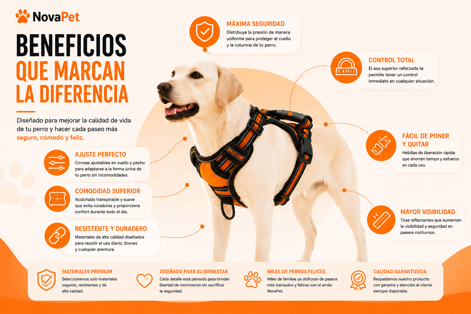 Arnés Premium Antitirones