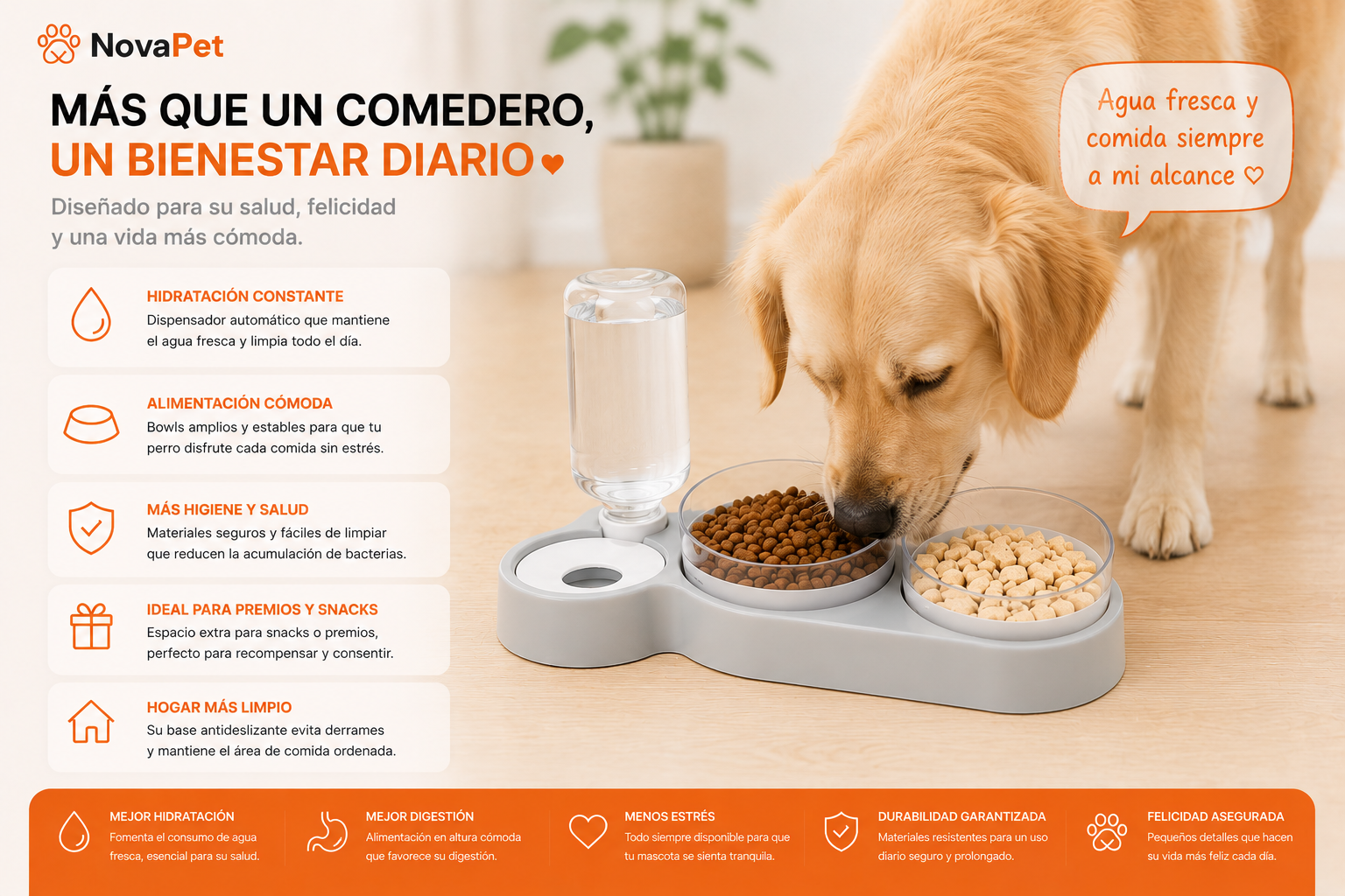 Comedero Inteligente con Dispensador Automático de Agua