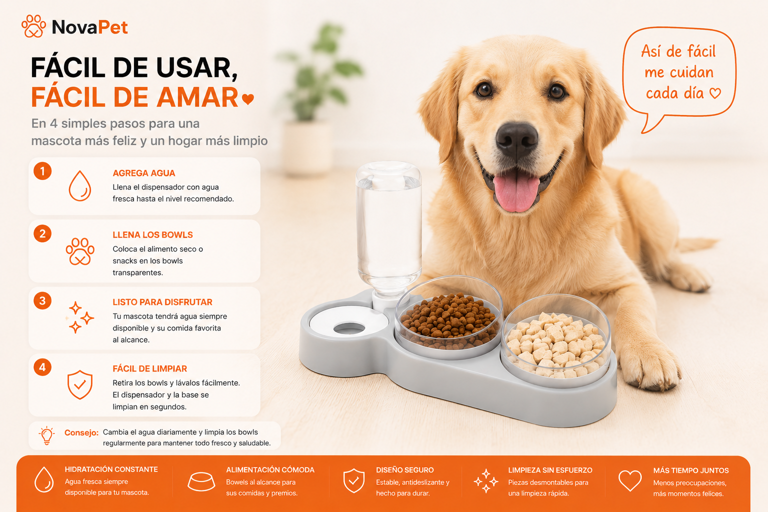 Comedero Inteligente con Dispensador Automático de Agua