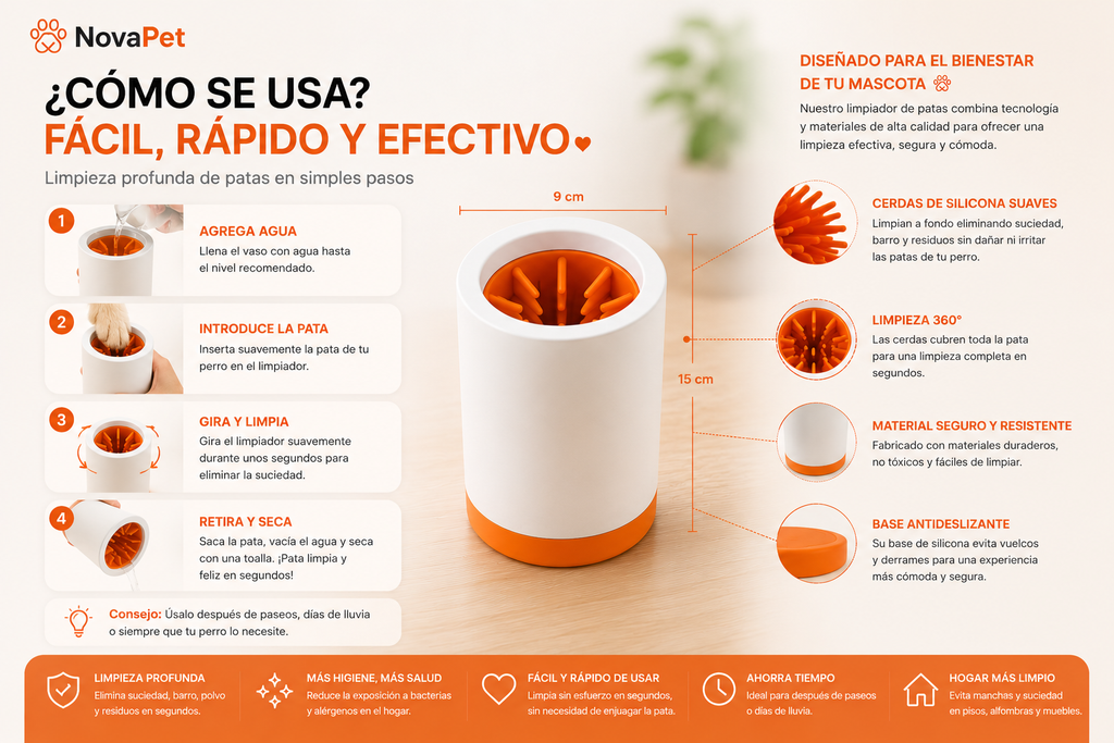 Limpiador de Patas Premium para Perros