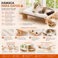 Hamaca Premium para Gatos / Ventana y Suelo