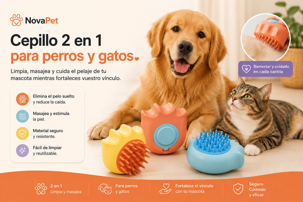 Cepillo de Baño 2 en 1  con Dispensador de Champú