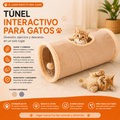 Túnel Interactivo Plegable para Gatos